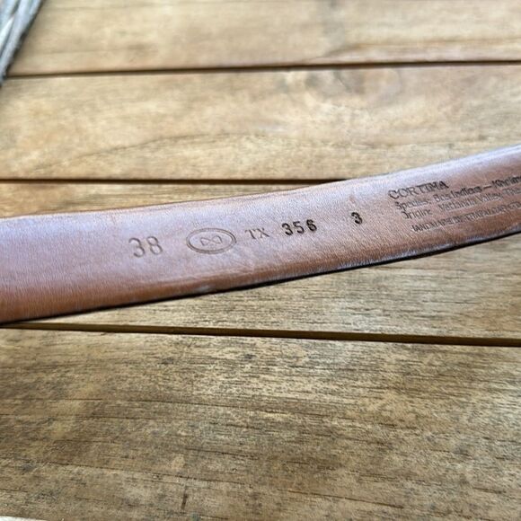 Trafalgar Wine Cortina Leather 356 Men’s Belt 38 - Picture 5 of 8